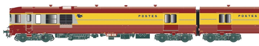 LS Models LS11520 - H0 - 2-tlg. Triebzug XP 94750 PTT, SNCF, Ep. IV - AC